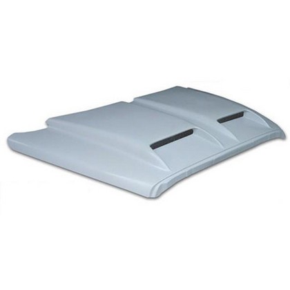 Fiberglass Tall Dual Ram Air Hood 02-08 Ram 1500, 03-09 Ram HD - Click Image to Close